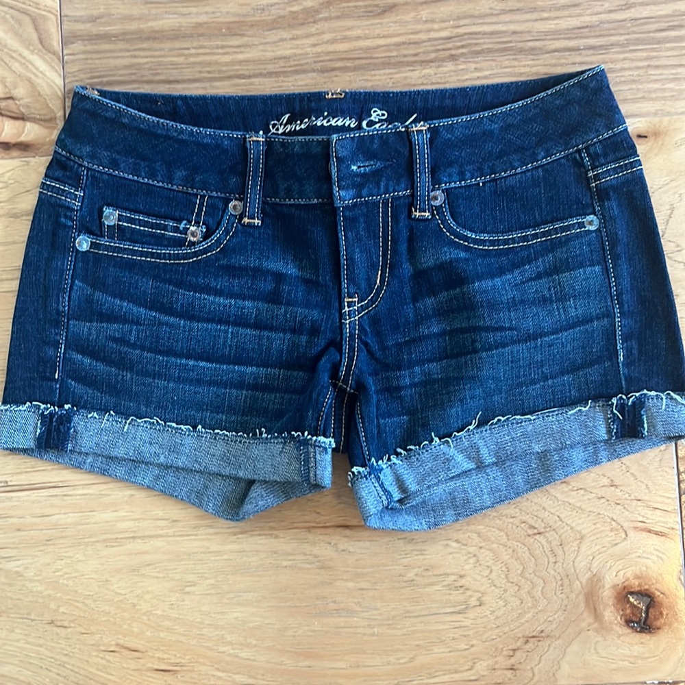 American eagle denim shorts size 0 stretch